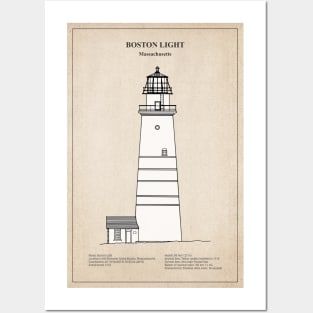 Boston Light Lighthouse - Massachusetts - SBD Posters and Art